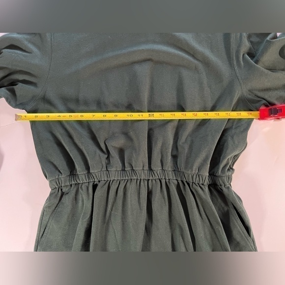 NWOT Lands End forest green cotton turtleneck dress XL vintage 90s preppy - Picture 8 of 9